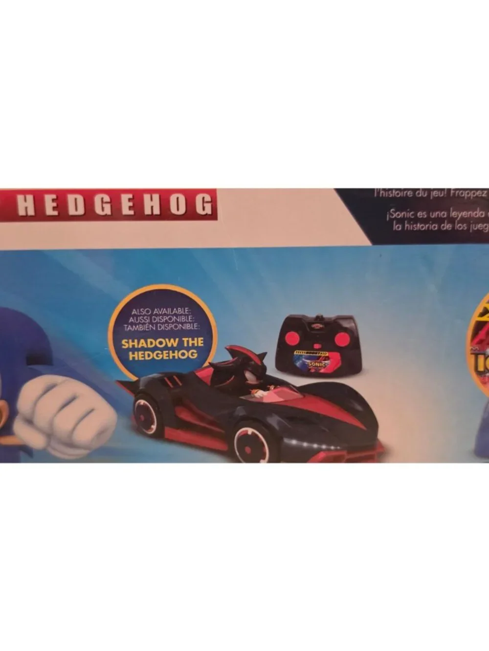 SONIC THE HEDGEHOG RADIO CONTROLLED CAR TURBO BOOST TEAM SONIC RACING RC 2.4 GHZ
